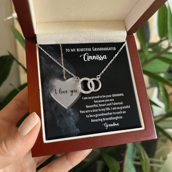 To My Beautiful Granddaughter - The Perfect Pair Necklace Jewelry ShineOn Fulfillment