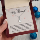 Unbreakable Bond Necklace β A Symbol of Eternal Friendship with Sentimental Message Card Jewelry/AlluringBeauty ShineOn Fulfillment White Gold Finish Luxury Box