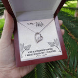 Unbreakable Bond Necklace: A Timeless Symbol of Love and Resilience for Your Wife Jewelry/ForeverLove ShineOn Fulfillment 14k White Gold Finish Luxury Box