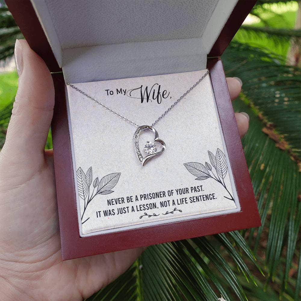 Unbreakable Bond Necklace: A Timeless Symbol of Love and Resilience for Your Wife Jewelry/ForeverLove ShineOn Fulfillment 14k White Gold Finish Luxury Box