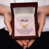 Unbreakable Bond: The Eternal Love Interlocking Hearts Necklace for Mom Jewelry/InterlockingHearts ShineOn Fulfillment 18K Yellow Gold Finish Luxury Box 