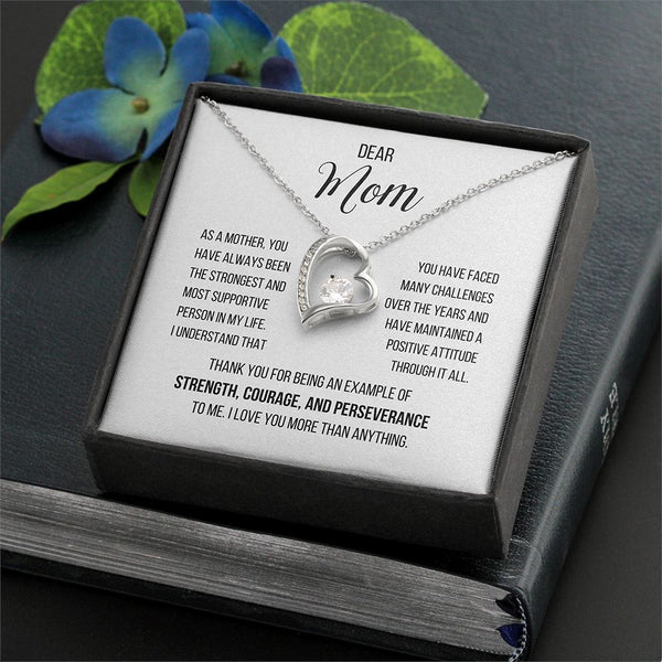 A perfect gift for your mother - Dear Mom, I love you more than anything... - Forever Love Necklace Jewelry ShineOn Fulfillment 