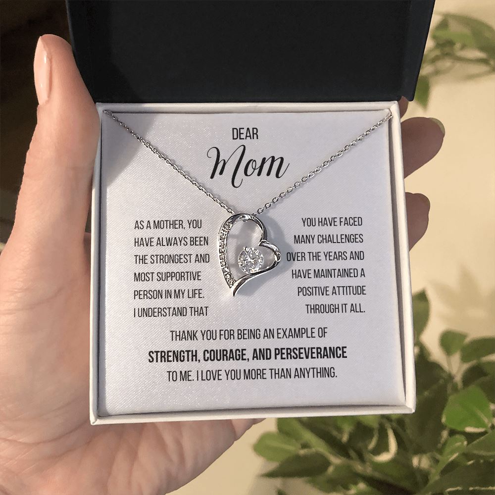 A perfect gift for your mother - Dear Mom, I love you more than anything... - Forever Love Necklace Jewelry ShineOn Fulfillment 