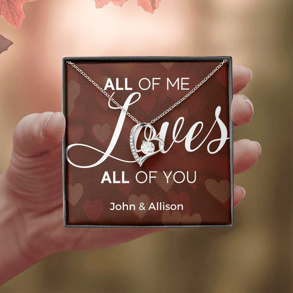 All of Me Loves All of YOU - Forever Love Necklace Jewelry ShineOn Fulfillment 