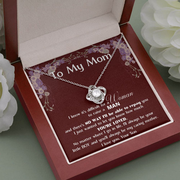 (Almost Gone) Must Have - To My MOM - Love Knot Jewelry ShineOn Fulfillment Mahogany Style Luxury Box (w/LED) 