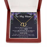 (Almost Gone) Must Have - To My MOM - Solid Gold with Diamonds Necklace - Black Jewelry ShineOn Fulfillment 