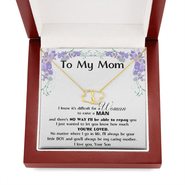 (Almost Gone) Must Have - To My MOM - Solid Gold with Diamonds Necklace Jewelry ShineOn Fulfillment 