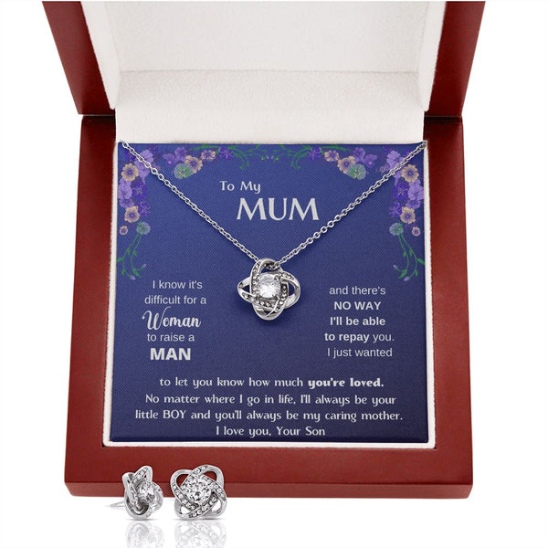 (Almost Gone) To My MUM - Love Knot Standard Box Love Knot, To My Beautiful Mum, Mother Day Gift From Son, Gift For Mum From Son, Jewelry ShineOn Fulfillment 