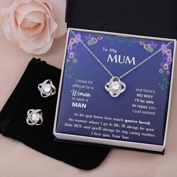 (Almost Gone) To My MUM - Love Knot Standard Box Love Knot, To My Beautiful Mum, Mother Day Gift From Son, Gift For Mum From Son, Jewelry ShineOn Fulfillment Standard Box 