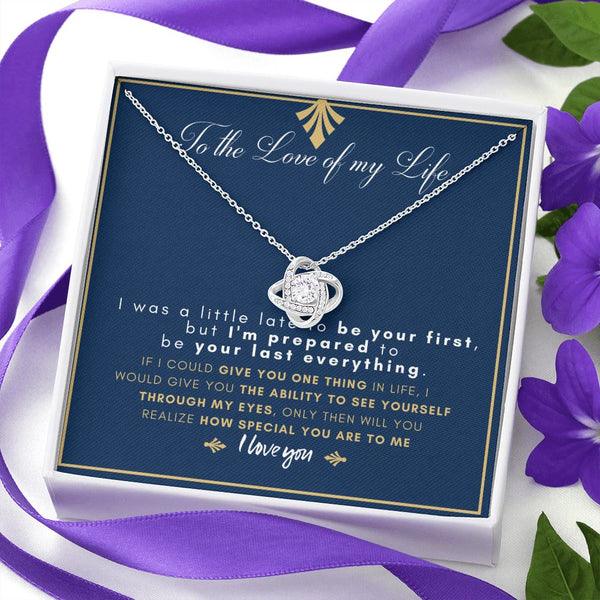 (almost sold out )im prepared to be your last everything love knot necklace Jewelry ShineOn Fulfillment 