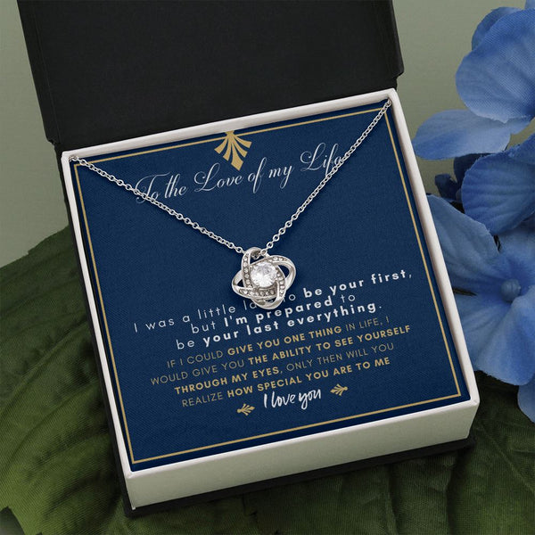 (almost sold out )im prepared to be your last everything love knot necklace Jewelry ShineOn Fulfillment Two Toned Box 