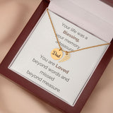 Angel Wing Necklace Dad remembrance Jewelry ShineOn Fulfillment 18k Yellow Gold Finish Luxury Box 