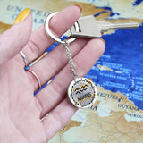 AQUARIUS: Independent, inventive, original, friendly, humanitarian - Graphic Circle Keychain Jewelry ShineOn Fulfillment 