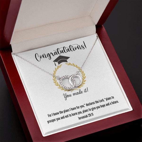 Congratulations! You made it - The Perfect Pair Necklace Jewelry ShineOn Fulfillment Mahogany Style Luxury Box 