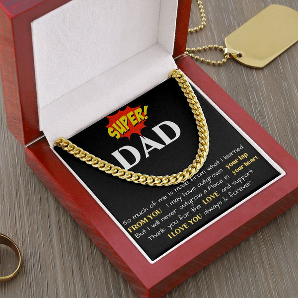 Cuban Link Chain Necklace for DAD - A perfect Gift! Jewelry ShineOn Fulfillment 