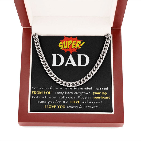 Cuban Link Chain Necklace for DAD - A perfect Gift! Jewelry ShineOn Fulfillment 