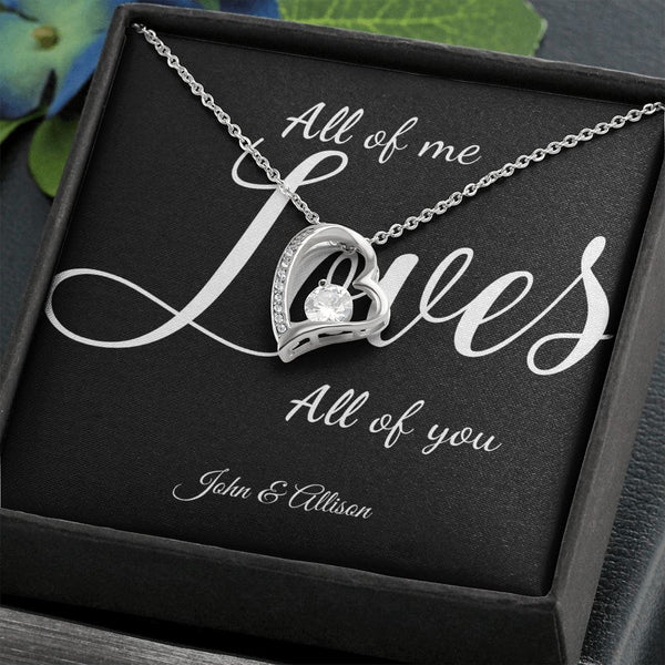(Exclusive Offer) All Of Me Loves All Of You - Personalized Forever Love Necklace - Jewelry ShineOn Fulfillment 