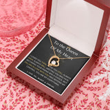 (Exclusive Offer) To The Queen Of My Heart - Forever Love Necklace -Black Jewelry ShineOn Fulfillment 18k Yellow Gold Finish Luxury Box 