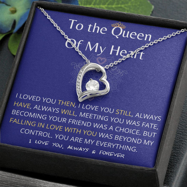 (Exclusive Offer) To The Queen Of My Heart - Forever Love Necklace - Purple Jewelry ShineOn Fulfillment 