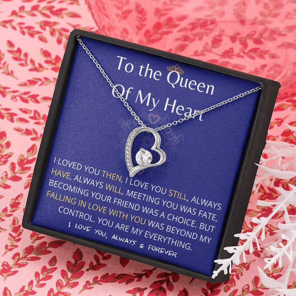 (Exclusive Offer) To The Queen Of My Heart - Forever Love Necklace - Purple Jewelry ShineOn Fulfillment 