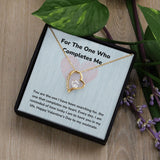 For The One Who Completes Me - Forever Love Necklace - Jewelry ShineOn Fulfillment 