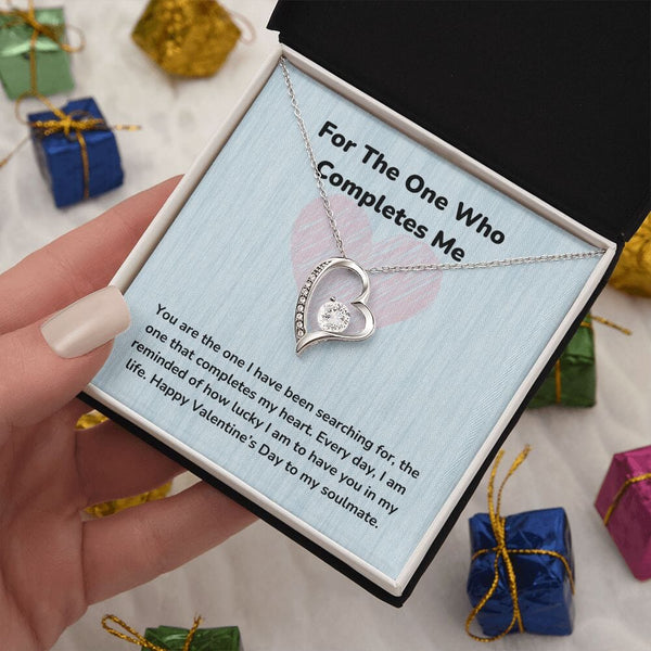 For The One Who Completes Me - Forever Love Necklace - Jewelry ShineOn Fulfillment 