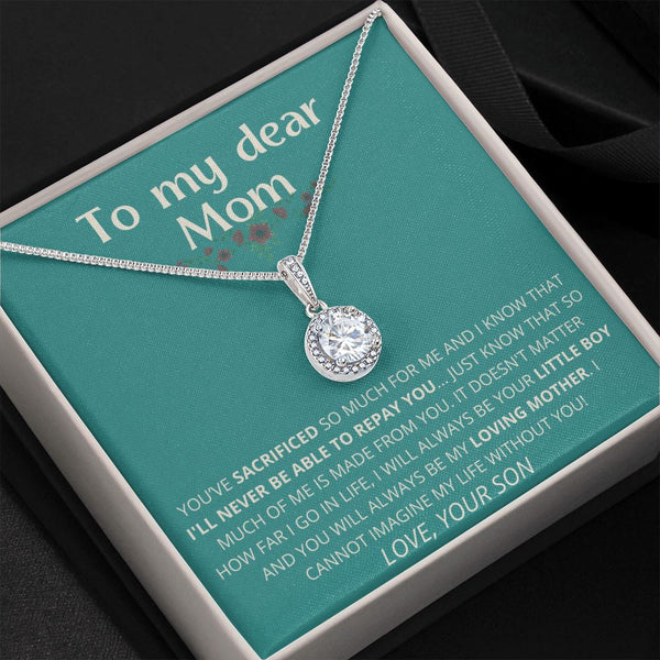 greener - To My Dear Mom | I Can't Imagine My Life Without You | From Son to Mother Necklace Jewelry ShineOn Fulfillment 
