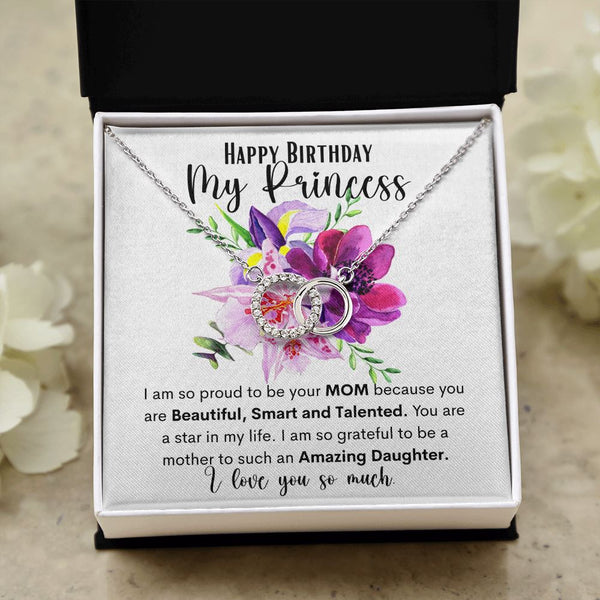 Happy Birthday My Princess - The Perfect Pair Necklace for a daughter. Jewelry ShineOn Fulfillment 