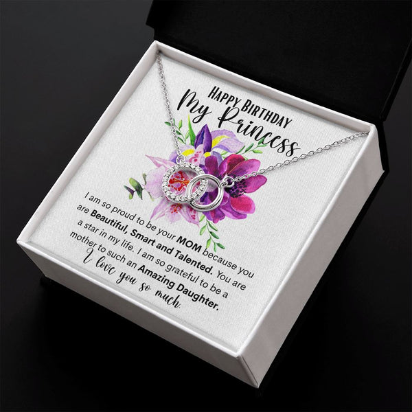 Happy Birthday My Princess - The Perfect Pair Necklace for a daughter. Jewelry ShineOn Fulfillment 