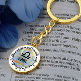 LIBRA: Artistic, just, sociable, refined, kind, diplomatic, likable - Graphic Circle Keychain Jewelry ShineOn Fulfillment 