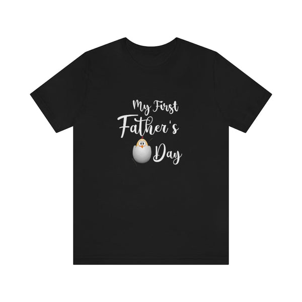 My First Father's Day - Unisex Jersey Short Sleeve Tee T-Shirt Printify Black L 