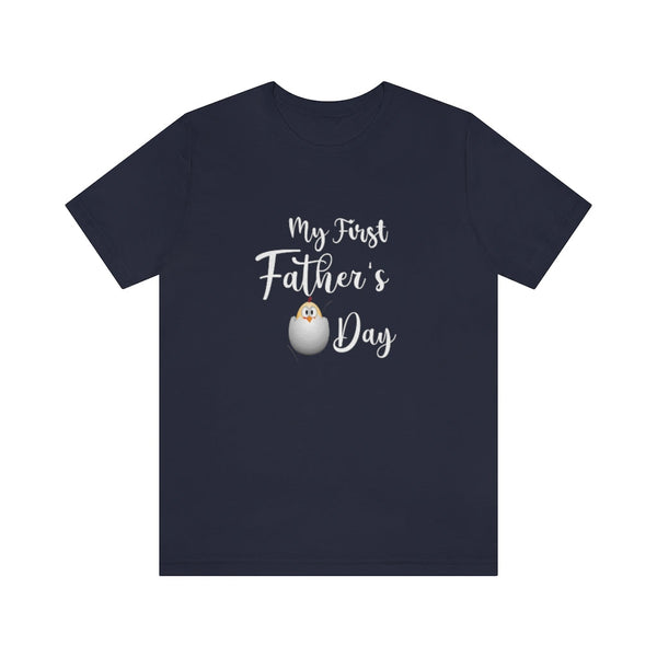 My First Father's Day - Unisex Jersey Short Sleeve Tee T-Shirt Printify Navy S 