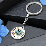 SCORPIO: Passionate, determined, focused, intuitive, independent - Graphic Circle Keychain Jewelry ShineOn Fulfillment 
