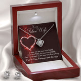 Surprise your Future Wife - Love Knot Earring & Necklace Set! Jewelry ShineOn Fulfillment 