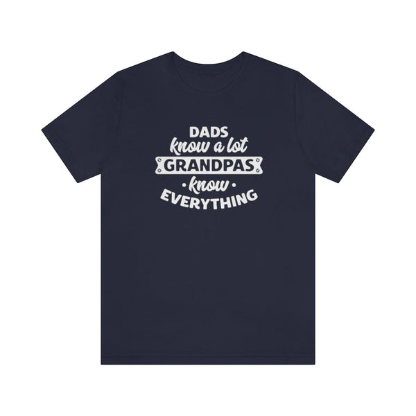 The best t-shirt for the coolest grandfather in the world' - Unisex Jersey Short Sleeve Tee T-Shirt Printify Navy S 
