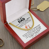 To my DAD, love your Son - Cuban Link Chain Necklace Jewelry ShineOn Fulfillment 