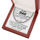 To my DAD, my Hero - Cuban Link Chain Necklace Jewelry ShineOn Fulfillment 