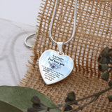 To my Daughter - Dad loves you - Luxury Heart Necklace Jewelry ShineOn Fulfillment 