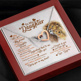To My Daughter - Interlocked Heart - Love Dad Jewelry ShineOn Fulfillment 