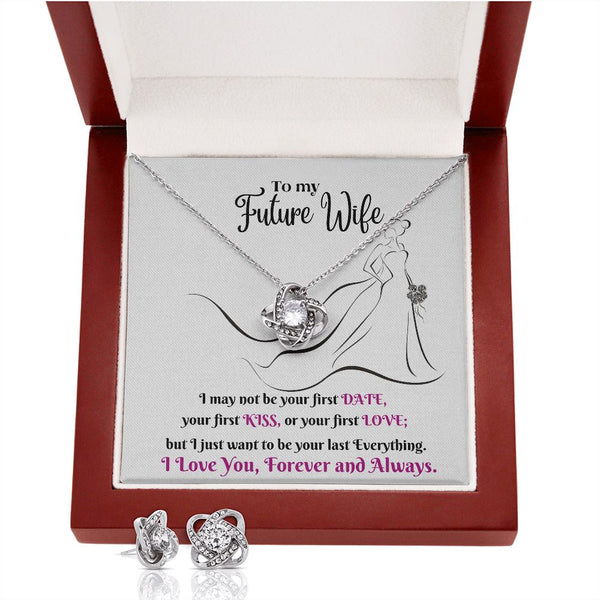 To my Future Wife - Love Knot Earring & Necklace Set! Jewelry ShineOn Fulfillment 