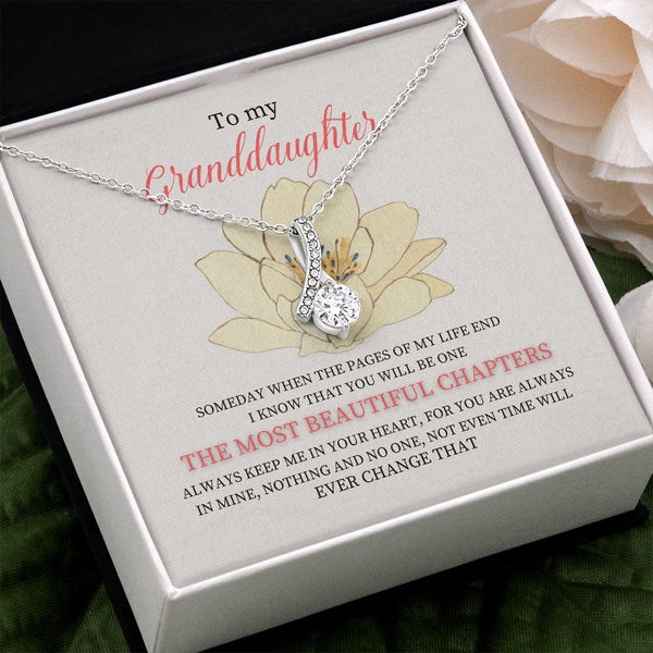 To my Granddaughter - ALLURING BEAUTY necklace gift! Jewelry ShineOn Fulfillment Two Toned Box 