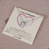 To My Granddaughter, love Grandpa - Lucky in Love Necklace Jewelry ShineOn Fulfillment