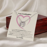 To My Granddaughter, love Grandpa - Lucky in Love Necklace Jewelry ShineOn Fulfillment