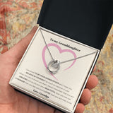 To My Granddaughter, love Grandpa - Lucky in Love Necklace Jewelry ShineOn Fulfillment