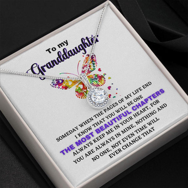 To my Granddaughter - The most Beautiful Chapter - Eternal Hope Necklace Jewelry ShineOn Fulfillment