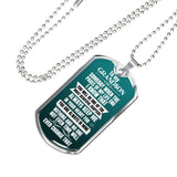 To my GRANDSON - Military Chain (Silver or Gold) Jewelry ShineOn Fulfillment Military Chain (Silver) Yes 