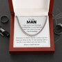 To my Man - I Love You Forever - Cuban Link Chain Necklace Jewelry ShineOn Fulfillment Cuban Link Chain (Stainless Steel) 