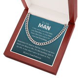To My Man - I may not be your First Date... - Cuban Link Chain Necklace Jewelry ShineOn Fulfillment 