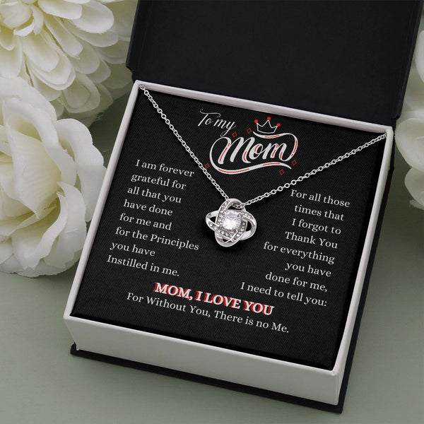 To my Mom - Mom I Love you - The Love Knot Necklace Jewelry ShineOn Fulfillment 