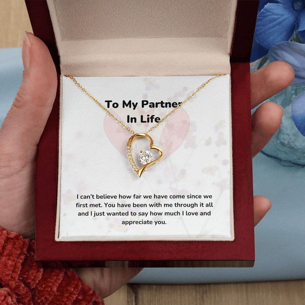 To My Partner In Life - Forever Love Necklace - Jewelry ShineOn Fulfillment 